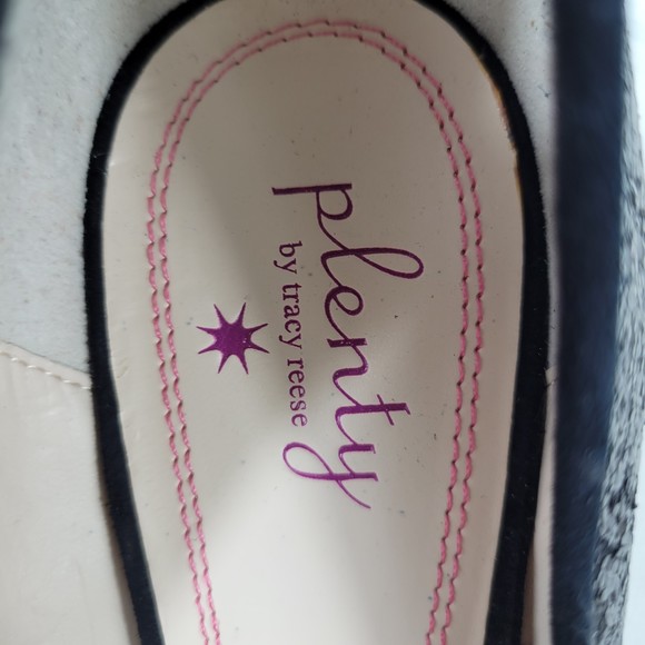 Plenty by Tracy Reese Ramona Glitter and Suede Cap Toe Pumps Heels  size 8 - Picture 7 of 11